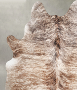 Light Brindle X-Large Brazilian Cowhide Rug 6'10"H x 6'2"W #A56226 by Hudson Hides