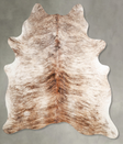 Light Brindle X-Large Brazilian Cowhide Rug 6'11"H x 5'10"W #A56227 by Hudson Hides