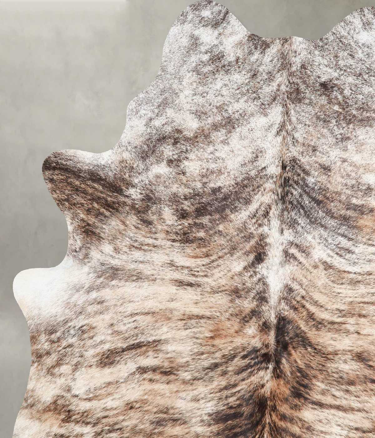 Light Brindle Large Brazilian Cowhide Rug 6'11"H x 5'1"W #A56228 by Hudson Hides