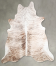 Light Brindle X-Large Brazilian Cowhide Rug 7'0"H x 6'9"W #A56229 by Hudson Hides