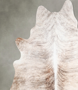 Light Brindle X-Large Brazilian Cowhide Rug 7'0"H x 6'9"W #A56229 by Hudson Hides