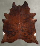 Dark Brindle X-Large Brazilian Cowhide Rug 7'6"H x 6'5"W #A56230 by Hudson Hides