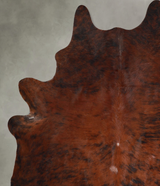 Dark Brindle X-Large Brazilian Cowhide Rug 7'6"H x 6'5"W #A56230 by Hudson Hides