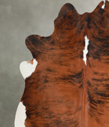 Tricolor X-Large Brazilian Cowhide Rug 7'1"H x 6'9"W #A56234 by Hudson Hides