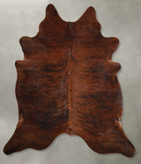 Dark Brindle X-Large Brazilian Cowhide Rug 7'4"H x 6'9"W #A56235 by Hudson Hides