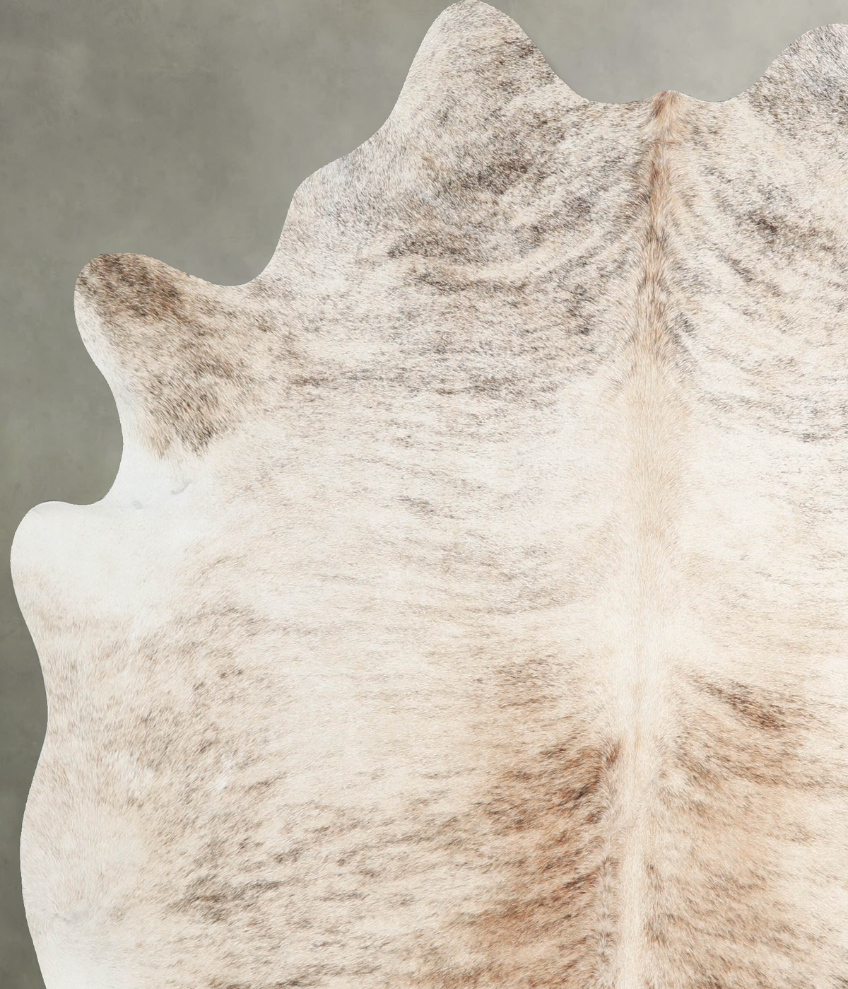 Light Brindle X-Large Brazilian Cowhide Rug 6'7"H x 6'4"W #A56236 by Hudson Hides