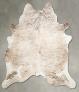 Light Brindle XX-Large Brazilian Cowhide Rug 8'1"H x 7'5"W #A56237 by Hudson Hides
