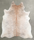 Light Brindle Large Brazilian Cowhide Rug 6'7"H x 6'1"W #A56242 by Hudson Hides