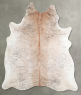 Light Brindle Large Brazilian Cowhide Rug 6'7"H x 6'1"W #A56242 by Hudson Hides
