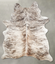 Light Brindle Large Brazilian Cowhide Rug 6'5"H x 5'0"W #A56243 by Hudson Hides