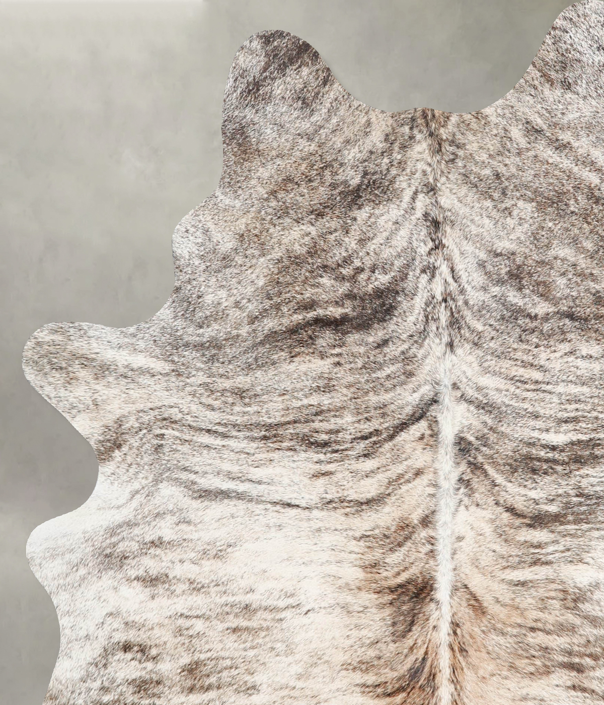 Light Brindle Large Brazilian Cowhide Rug 6'5"H x 5'0"W #A56243 by Hudson Hides