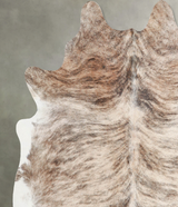 Light Brindle Large Brazilian Cowhide Rug 6'4"H x 6'1"W #A56251 by Hudson Hides