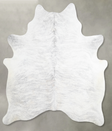 Grey Brindle Large Brazilian Cowhide Rug 6'8"H x 5'11"W #A56252 by Hudson Hides