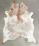 Light Brindle X-Large Brazilian Cowhide Rug 7'3"H x 6'7"W #A56254 by Hudson Hides