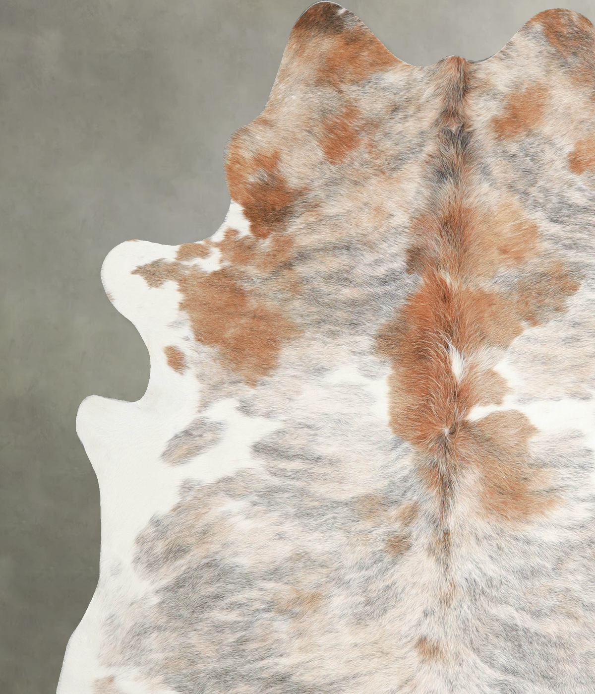 Light Brindle X-Large Brazilian Cowhide Rug 7'3"H x 6'7"W #A56254 by Hudson Hides