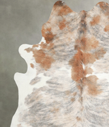 Light Brindle X-Large Brazilian Cowhide Rug 7'3"H x 6'7"W #A56254 by Hudson Hides