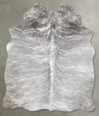 Grey Brindle Medium Brazilian Cowhide Rug 5'7"H x 4'7"W #A56255 by Hudson Hides