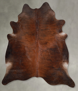 Dark Brindle XX-Large Brazilian Cowhide Rug 8'2"H x 7'3"W #A56258 by Hudson Hides