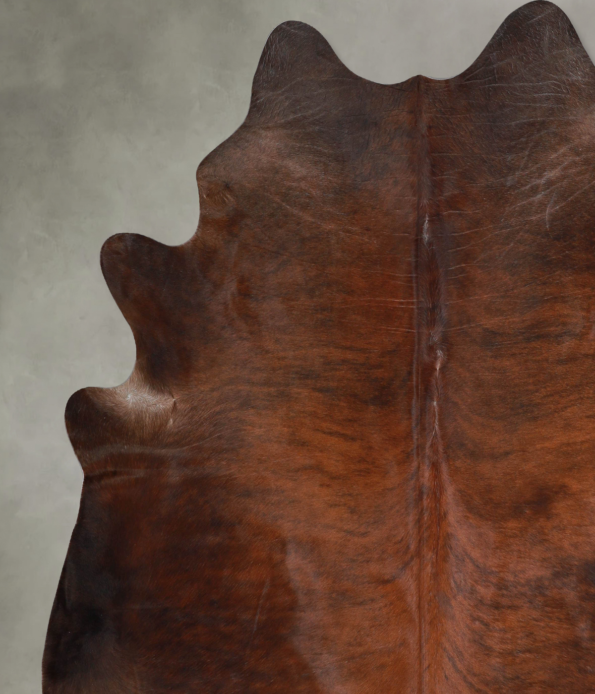 Dark Brindle XX-Large Brazilian Cowhide Rug 8'2"H x 7'3"W #A56258 by Hudson Hides