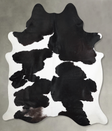 Black and White X-Large Brazilian Cowhide Rug 7'9"H x 6'5"W #A56259 by Hudson Hides