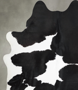 Black and White X-Large Brazilian Cowhide Rug 7'9"H x 6'5"W #A56259 by Hudson Hides