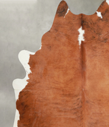 Medium Brindle XX-Large Brazilian Cowhide Rug 7'10"H x 7'1"W #A56260 by Hudson Hides