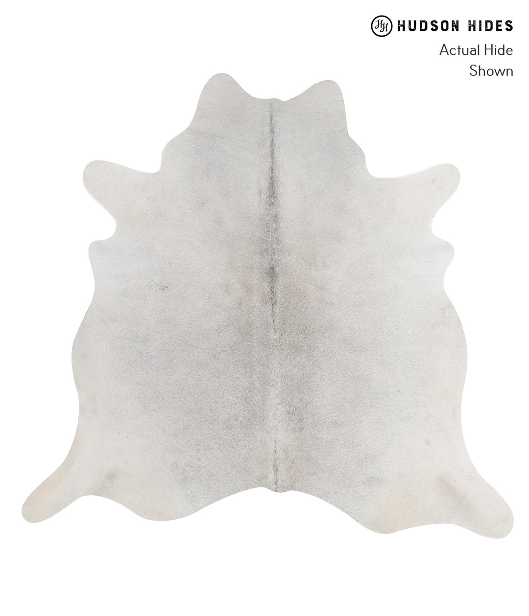 Medium Grey Large Brazilian Cowhide Rug 6'1"H x 6'5"W #A5710 by Hudson