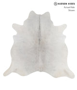 Medium Grey Large Brazilian Cowhide Rug 6'1"H x 6'5"W #A5710 by Hudson Hides
