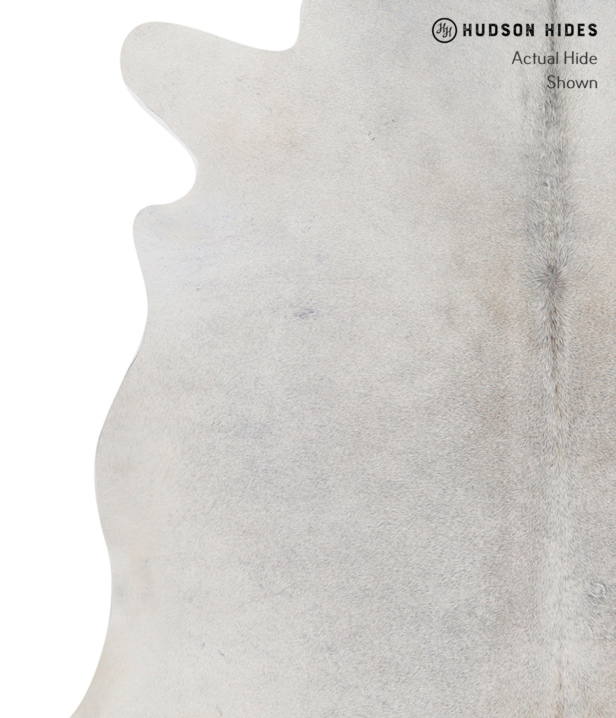 Medium Grey Large Brazilian Cowhide Rug 6'1"H x 6'5"W #A5710 by Hudson Hides