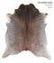 Grey with Beige X-Large Brazilian Cowhide Rug 6'11