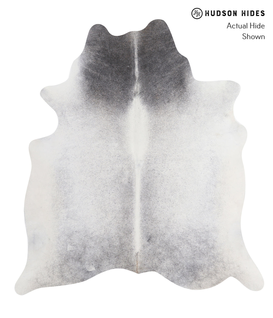 Medium Grey X-Large Brazilian Cowhide Rug 7'1"H x 6'5"W #A5743 by Huds