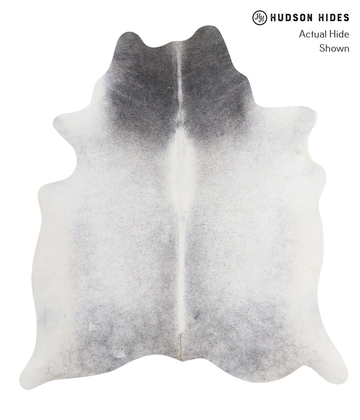 Medium Grey X-Large Brazilian Cowhide Rug 7'1"H x 6'5"W #A5743 by Hudson Hides
