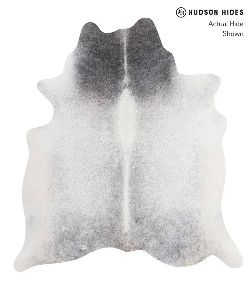 Medium Grey X-Large Brazilian Cowhide Rug 7'1"H x 6'5"W #A5743 by Hudson Hides