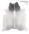Medium Grey X-Large Brazilian Cowhide Rug 7'1