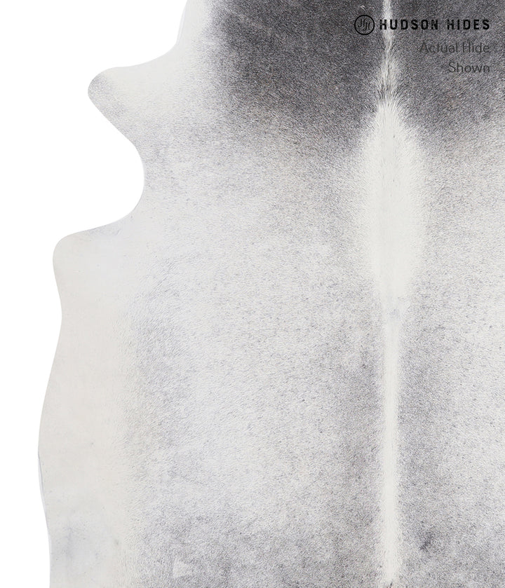 Medium Grey X-Large Brazilian Cowhide Rug 7'1"H x 6'5"W #A5743 by Hudson Hides