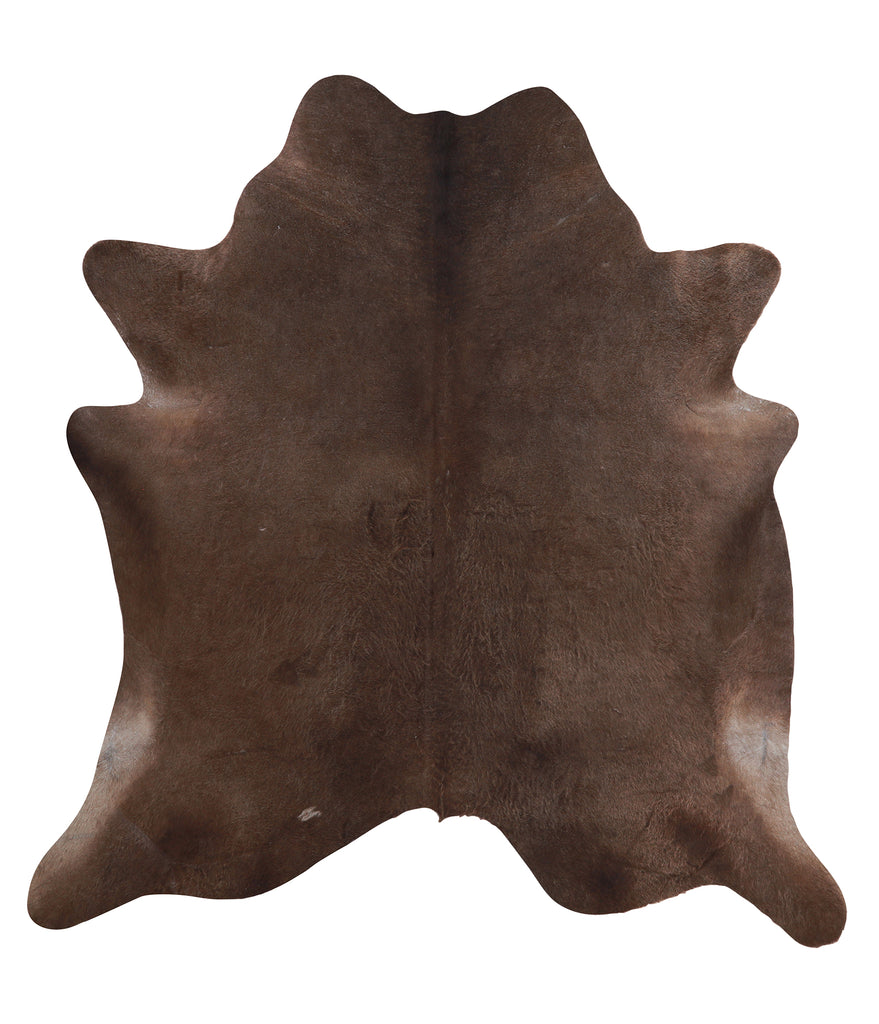 Chocolate X-Large Brazilian Cowhide Rug 7'2"H x 6'8"W #A5751 by Hudson Hides