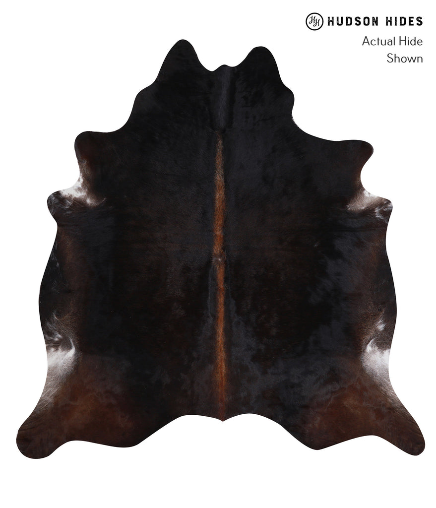 Chocolate X-Large Brazilian Cowhide Rug 6'11"H x 6'8"W #A5794 by Hudson Hides