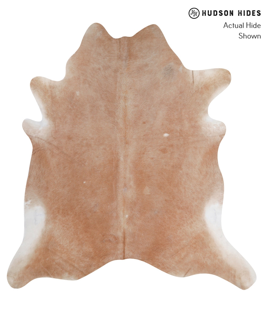 Beige XX-Large Brazilian Cowhide Rug 8'2"H x 7'8"W #A5956 by Hudson Hides