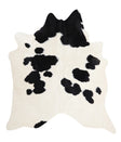 Black and White XX-Large Brazilian Cowhide Rug 8'1"H x 7'2"W #A6056 by Hudson Hides