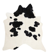 Black and White XX-Large Brazilian Cowhide Rug 8'1"H x 7'2"W #A6056 by Hudson Hides