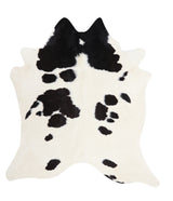 Black and White XX-Large Brazilian Cowhide Rug 7'5"H x 6'10"W #A6064 by Hudson Hides