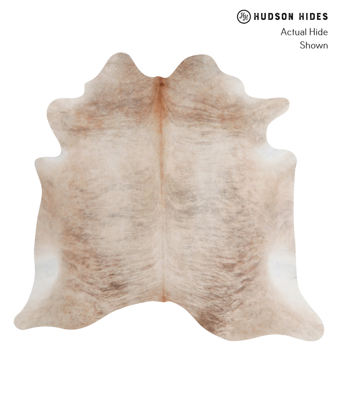 Light Brindle X-Large Brazilian Cowhide Rug 6'8"H x 7'1"W #A6086 by Hu