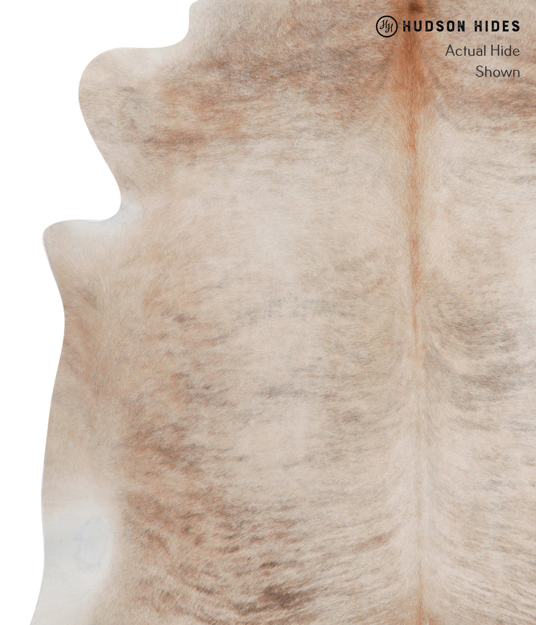 Light Brindle X-Large Brazilian Cowhide Rug 6'8"H x 7'1"W #A6086 by Hu