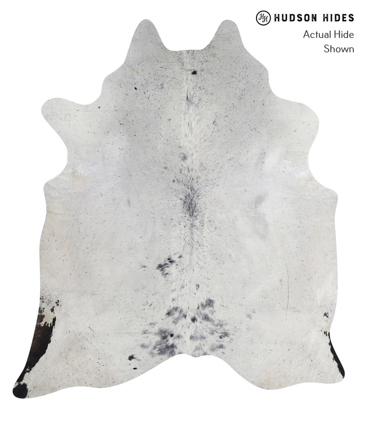Salt and Pepper Black XX-Large Brazilian Cowhide Rug 8'0"H x 7'1"W #A6096 by Hudson Hides