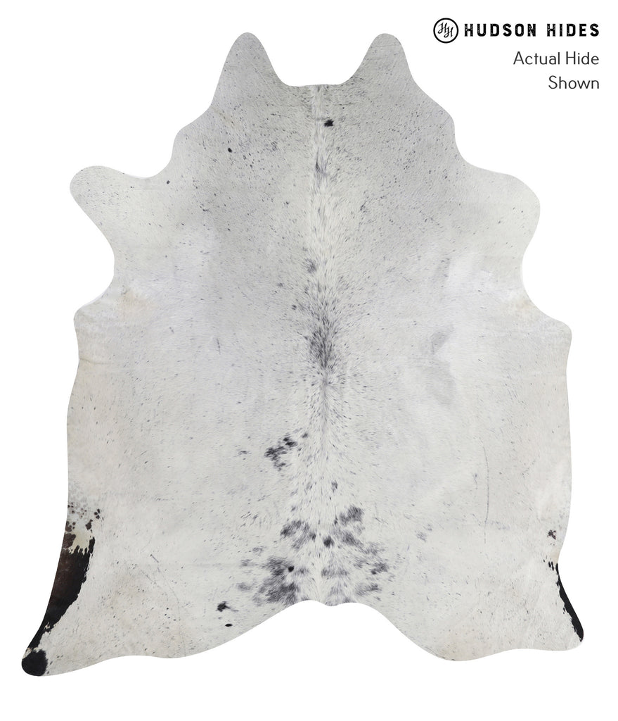 Salt and Pepper Black XX-Large Brazilian Cowhide Rug 8'0"H x 7'1"W #A6096 by Hudson Hides