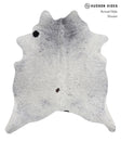 Salt and Pepper Black X-Large Brazilian Cowhide Rug 7'4"H x 6'7"W #A6097 by Hudson Hides