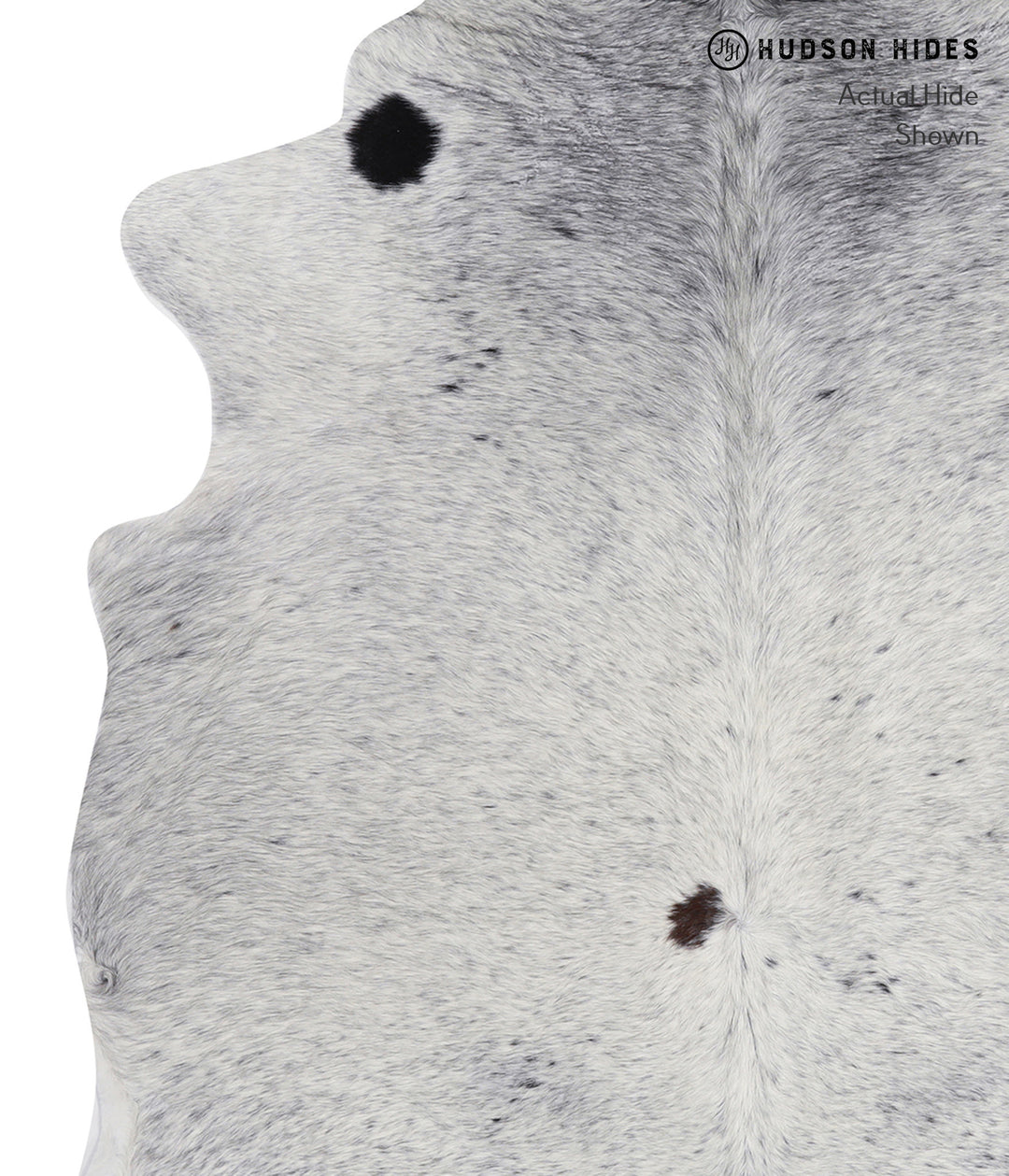Salt and Pepper Black X-Large Brazilian Cowhide Rug 7'4"H x 6'7"W #A60