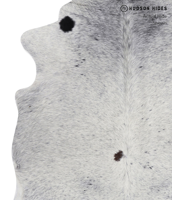 Salt and Pepper Black X-Large Brazilian Cowhide Rug 7'4"H x 6'7"W #A6097 by Hudson Hides