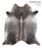 Grey with Beige X-Large Brazilian Cowhide Rug 7'5