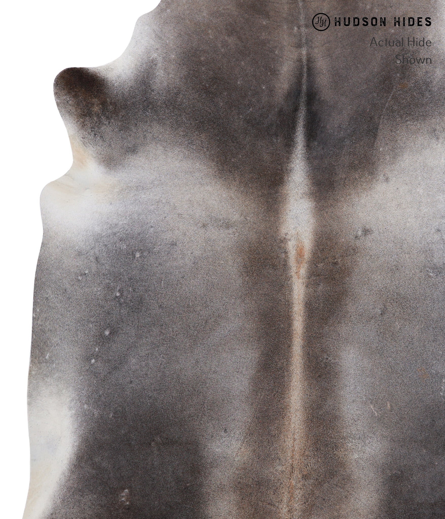 Grey with Beige Cowhide Rug #A6120